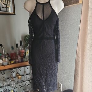 Express Black Lace Dress